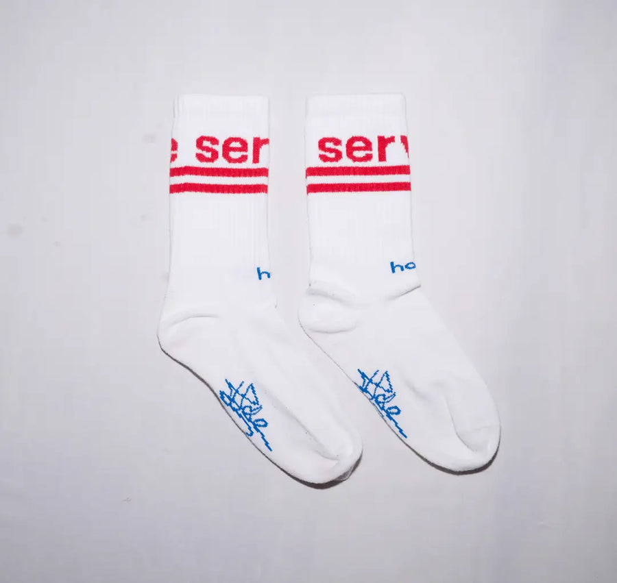 Beyaz Service Çorap