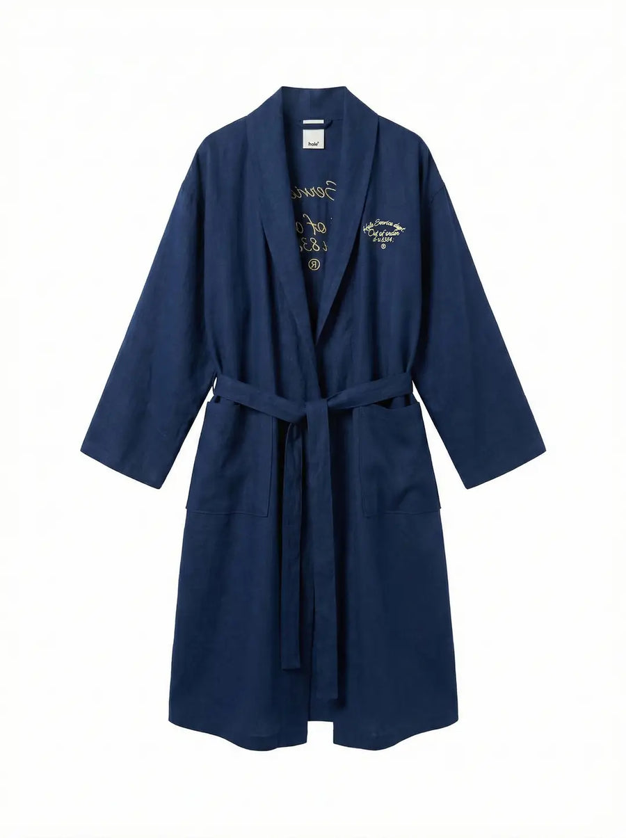 Lacivert Unisex Kimono