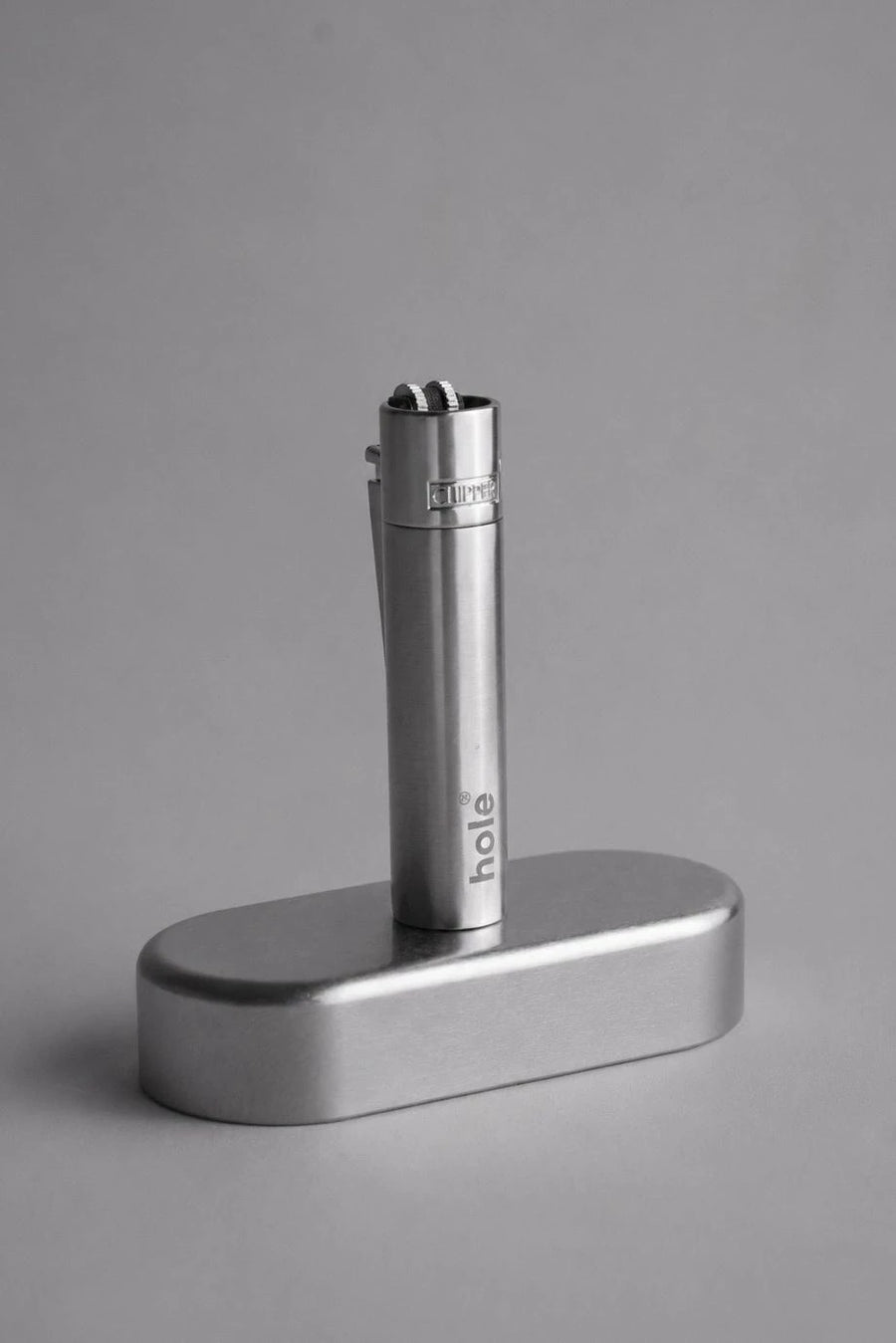 Hole Mat Silver Metal Çakmak