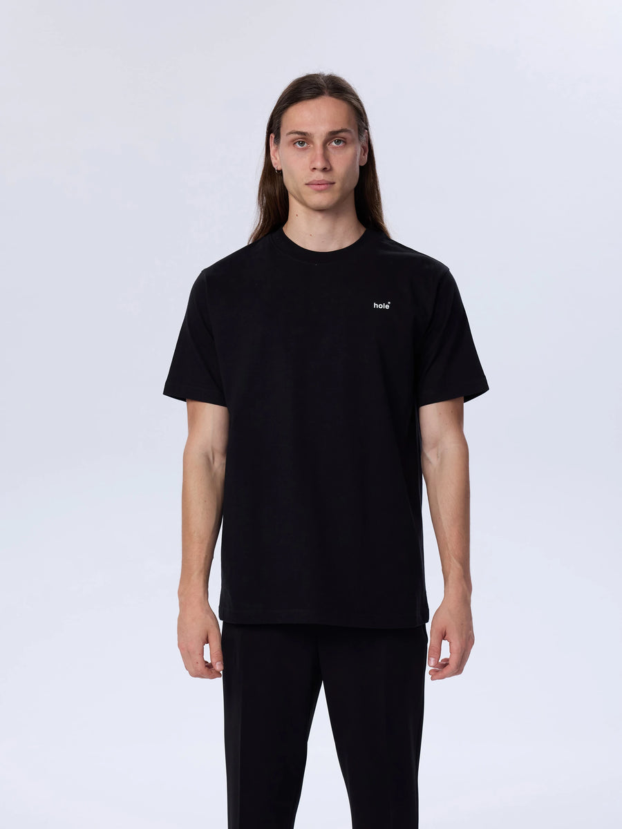 Hole Baskı Detay T-Shirt