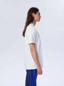 Hole Baskı Detay Beyaz T-Shirt