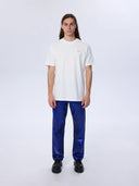 Hole Baskı Detay Beyaz T-Shirt