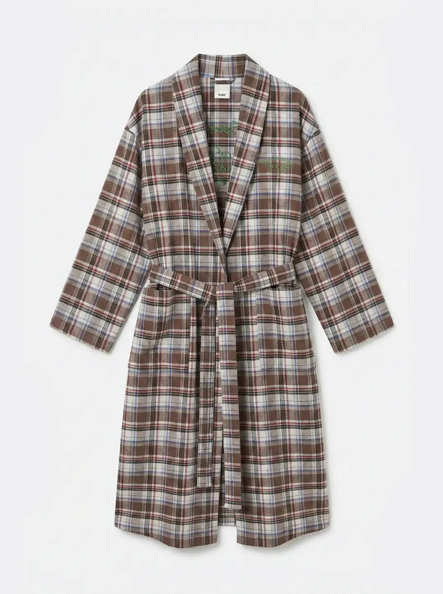 Kahverengi Unisex Kimono