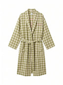 Yeşil Ekose Unisex Kimono
