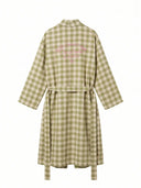 Yeşil Ekose Unisex Kimono