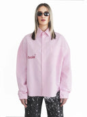 Connell Pembe Oversize Gömlek