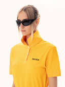 Hole Service Polo Yaka Baskı Detay T-Shirt
