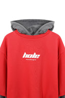 Hole Baskı Detay Çift Kat Hoodie