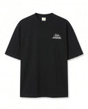 Graffiti Baskılı Siyah Oversize T-Shirt