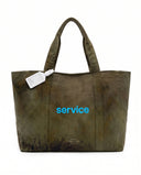 Limited Edition Eskitme Haki Tote Çanta - 001/016