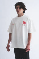 Hole Service Satellite Baskılı Oversize T-Shirt