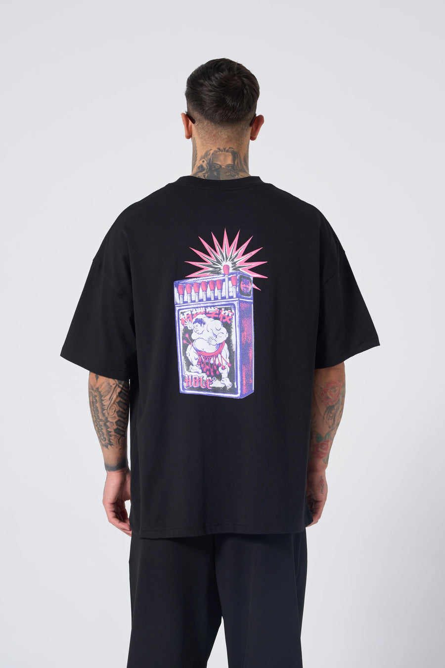 Kibrit Baskı Oversize T-Shirt