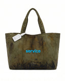 Limited Edition Eskitme Haki Tote Çanta - 005/016