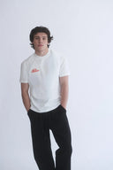 Gögüs Nakış Detay Fit Kalıp Ekru T-Shirt
