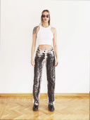 Alek Worn Kaplama Jean Pantolon