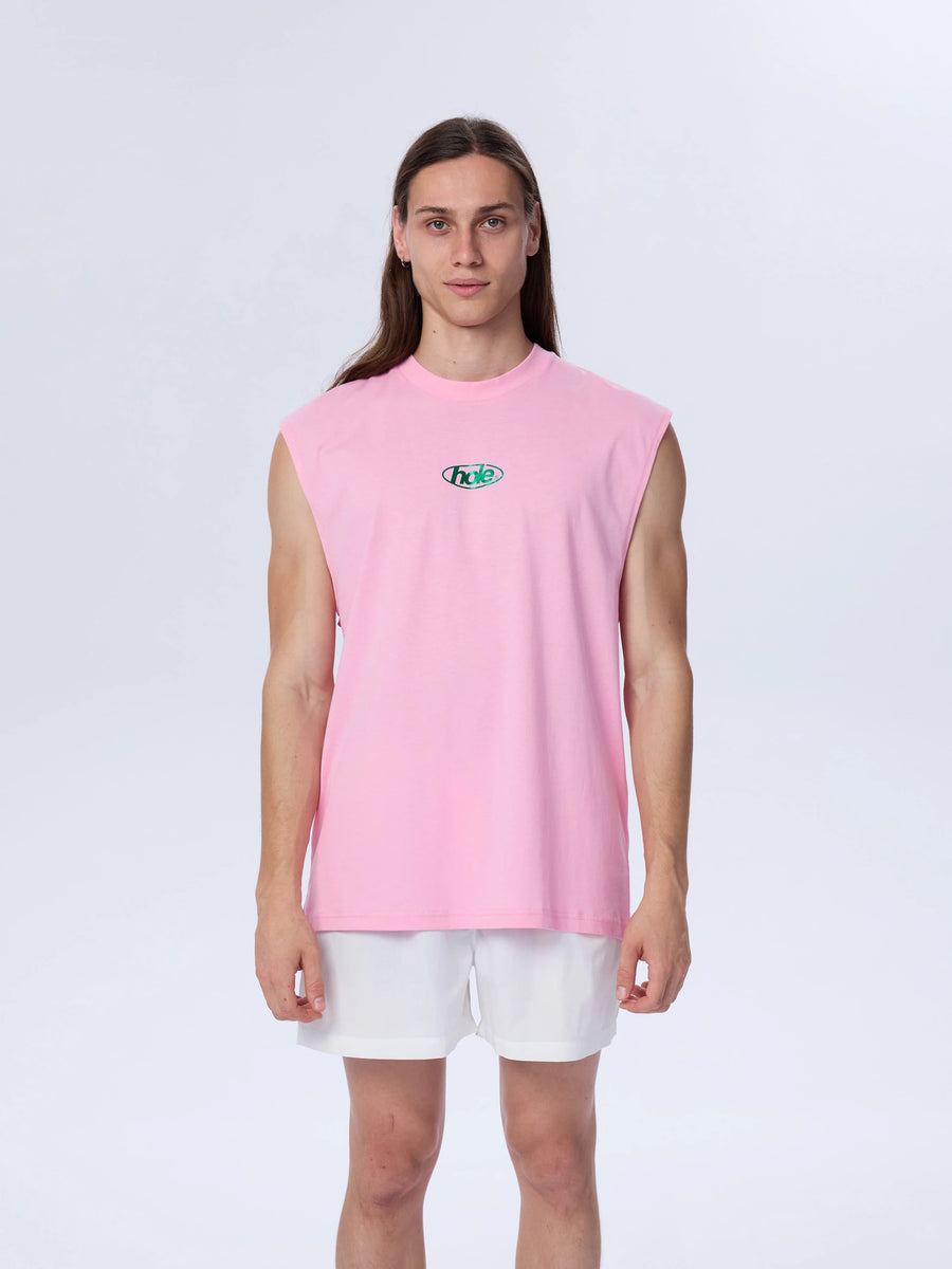 Hole Baskılı Pembe Atlet