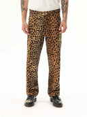 Gabardin Leopar Pantolon