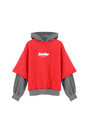 Hole Baskı Detay Çift Kat Hoodie