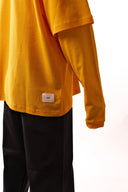 Hole Service Polo Yaka Çift Kol Sweatshirt