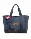 Limited Edition Eskitme Mavi Tote Çanta - 004/016