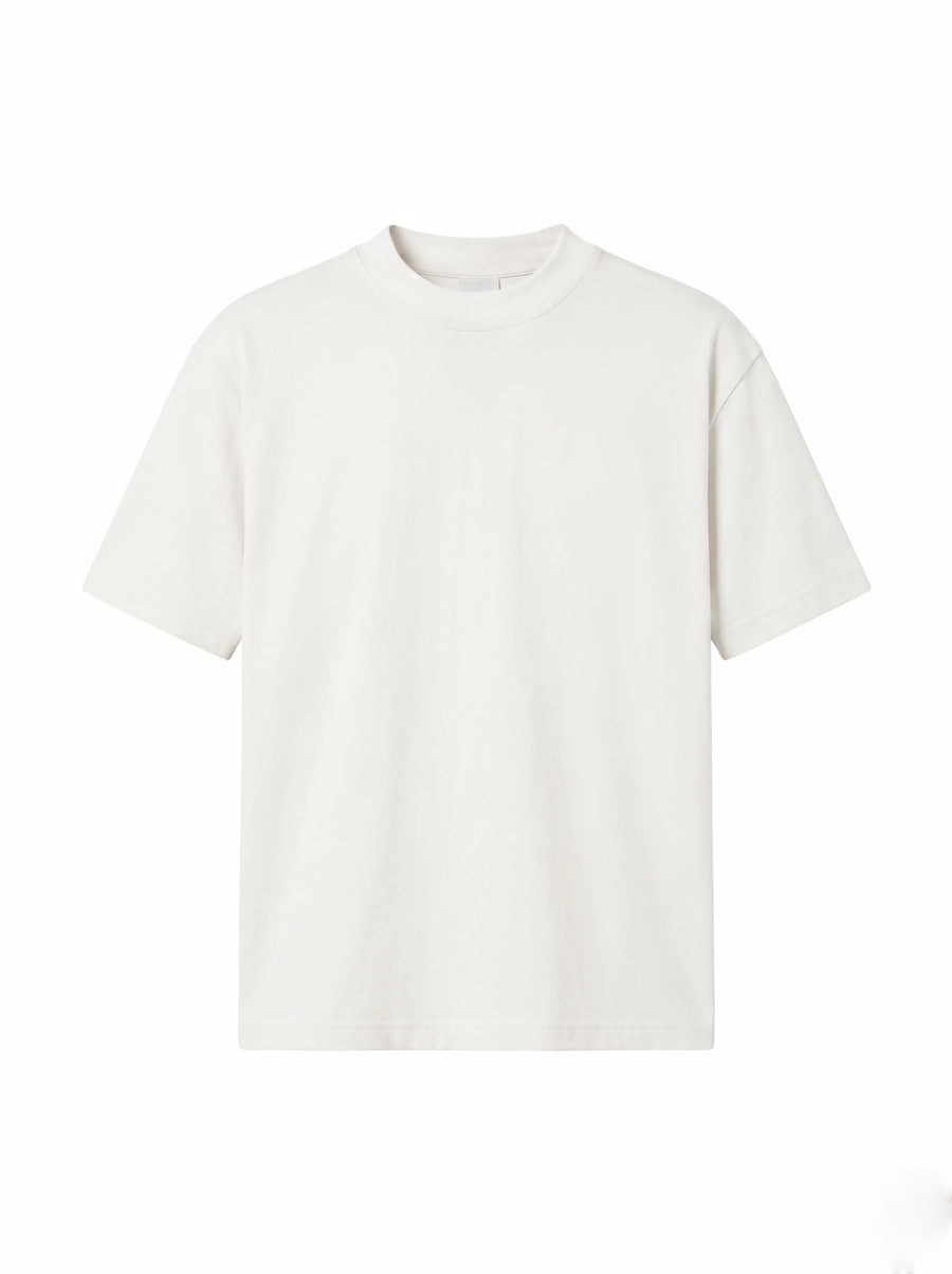 Organik Penye Basic Ekru Regular T-shirt