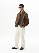 Leopar Desen Gabardin Mont