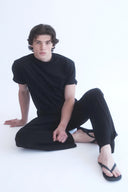 Alvin Siyah Basic T-shirt