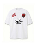 Hole Service Baskılı Oversize T-Shirt