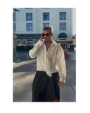 Sonogno Oversize Beyaz Gömlek