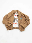 Astar Baskılı Nakışlı Gabardin Bomber Ceket