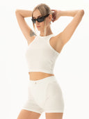 Kashkorse Beyaz Crop Top