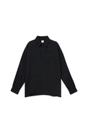 Belmondo Kumaş Oversize Siyah Gömlek
