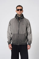 Hole Washed Tam Fermuarlı Hoodie