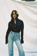 Giulia Nakış Detay Lacivert Gömlek