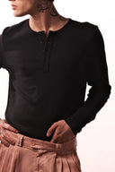 Bisiklet Yaka Patlı Kaşkorse Sweatshirt