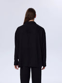 Belmondo Kumaş Oversize Siyah Gömlek