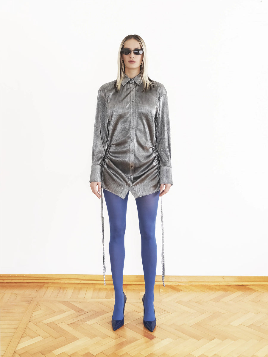 Hole Silver Dress