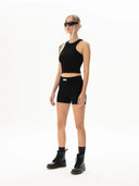 Kaşkorse Siyah Crop Top