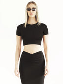 Naomi Crop Beyaz Body
