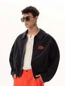 Astar Baskılı Nakışlı Gabardin Bomber Ceket
