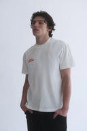 Gögüs Nakış Detay Fit Kalıp Ekru T-Shirt