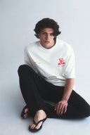 Hole Service Satellite Baskılı Oversize T-Shirt