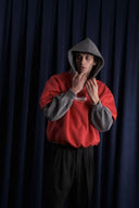 Hole Baskı Detay Çift Kat Hoodie
