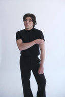 Alvin Siyah Basic T-shirt