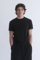 Slim Fit Siyah Basic T-shirt