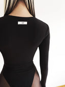 Hole Olivia V Yaka Alttan Çıtçıtlı Body