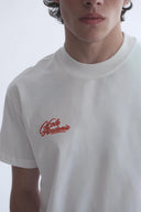 Gögüs Nakış Detay Fit Kalıp Ekru T-Shirt