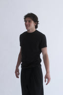 Slim Fit Siyah Basic T-shirt