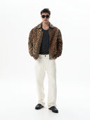 Leopar Desen Gabardin Mont