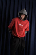 Hole Baskı Detay Çift Kat Hoodie